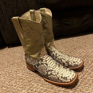 JB Dillon Python Skin Boots